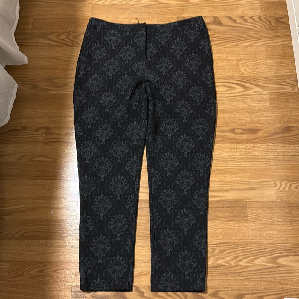 Kobi Halperin NWOT‎ Alexandra Damask Grey Pants - Size 12/14